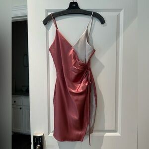 Silky two toned cocktail dress from About us